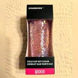 NWT Starbucks Wicked Limited Edition Collab Cold Prism Cup Key Chain